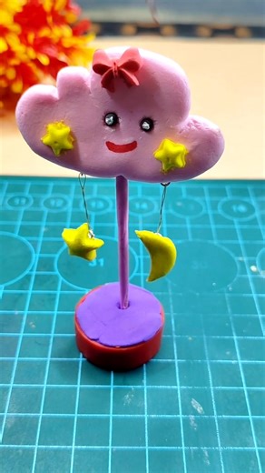 ☁️Cloud and ⭐star#easycrafts #easyandsimple #diy #shortvideo #craft #shortvideo #easyclay #shorts