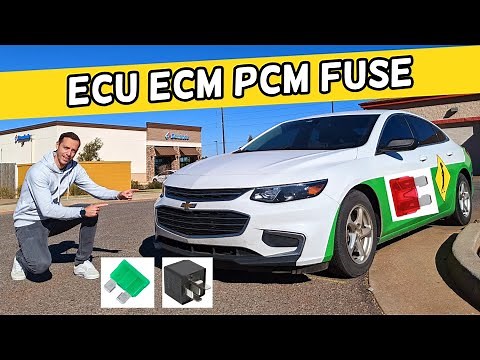 CHEVROLET MALIBU ECU ECM PCM FUSE LOCATION 2016 2017 2018 2019 2020 2021 2022 2023