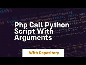 php call python script with arguments