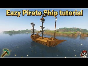 Minecraft - How To Build an EPIC PIRATE SHIP TUTORIAL!
