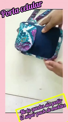Crea un Porta Celular con Reciclaje y Tela Variada