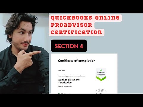 Section 4 of Quickbooks Online ProAdvisor Certification