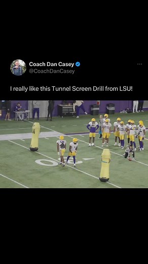 Tunnel Screen WR Drill | Coach Dan Casey