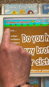 Do you have any brothers or sisters? Lesson 20 from the Genki English iPad Student Set homework and the downloadable PC/Mac Teacher’s Set!#genkienglish #learnenglish #teachenglish #esl #efl #tefl | GenkiEnglish.com : Bring your class to life