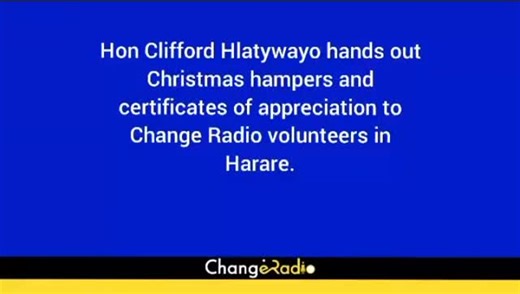 Change Radio earlier this week presented its volunteers with certificates and food hampers, enabling them to enjoy the festive season with their families. | Change Radio