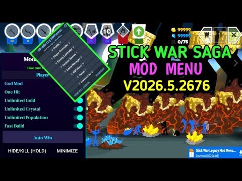 Stick War Saga Mod Menu - V2026.5.2676 😁