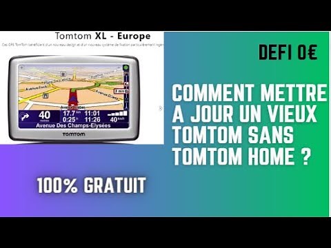 How to update an old TomTom without TomTom Home or an SD card? Free GPS map!