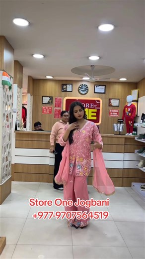 Partywear Sarara kurti set.... Now in Store One 📍STORE ONE JOGBANI 📱 977-9707564519 #storeone #weddingdress #partyweardress #kurtiset #latestcollection