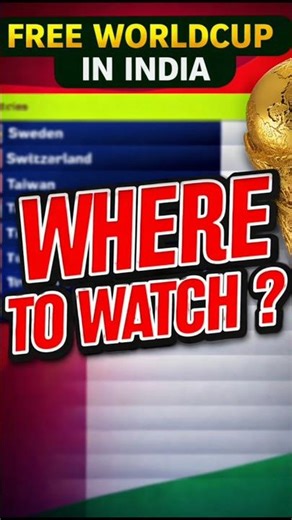 🔥 How to Watch FIFA World Cup LIVE in India 🇮🇳 | Full Guide!