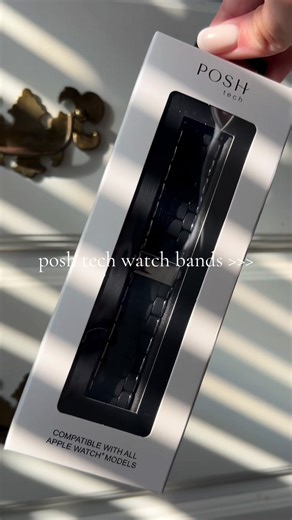 Thank you so much @BzzAgent for sending me this sleek @Posh Tech Apple Watch band. The quality is top tier. #applewatchband #bzzagent #applewatchaccessories #gifted #CapCut