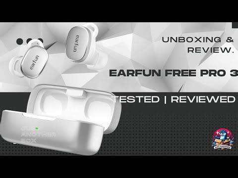 EarFun Free Pro 3 In Ear Bluetooth Headphones Noise Cancelling, Hi Res Audio, Snapdragon Sound,