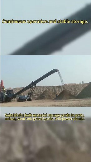 Tracked Stacker in operation on site