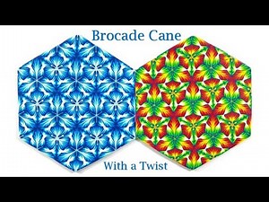 Brocade Cane with a Twist, a Polymer Clay Tutorial