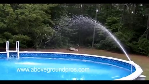Installing an LED Lighted Fountain in your Above Ground Pool