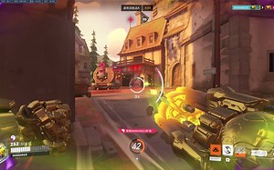 【OW2精彩对局录像6】奥丽莎！T0,按着W向前走就完事了！