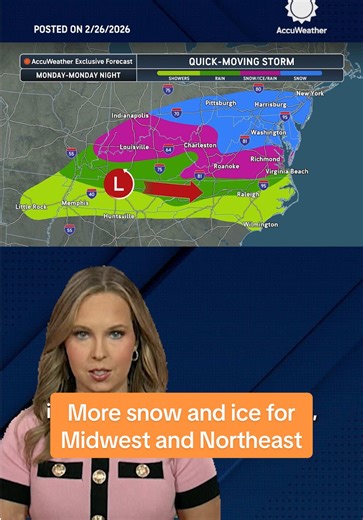 Snow and Ice Forecast for the Midwest and Northeast