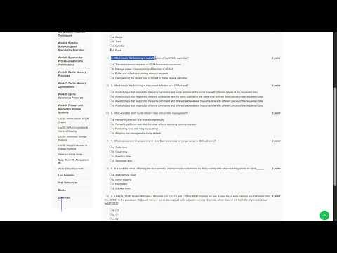 NPTEL Multi-Core Computer Architecture Week 9 Assignment Solution August 2024 | IIT Guwahati