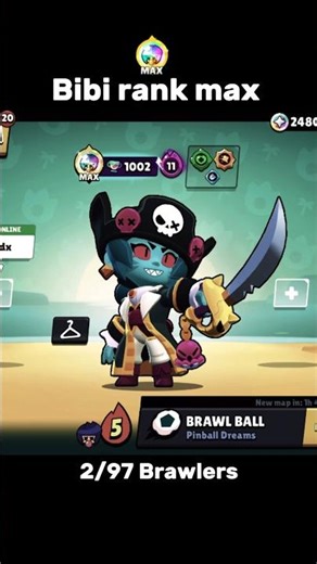 Bibi rank max 🔥 #brawlstars