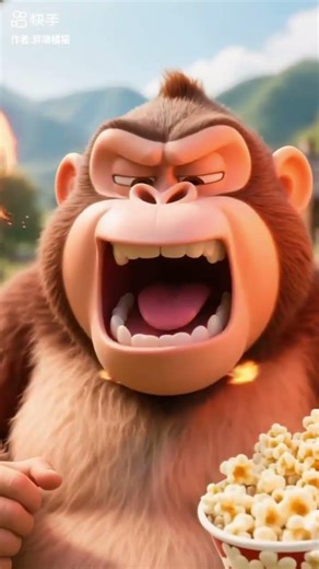 बिल्ली ने बंदर को सबक सिखाया 😱🐒 #monkey #cats #catvideos #aivideo #monkeys #comedyshorts #youtube