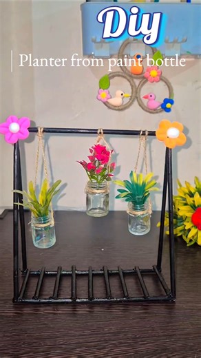 Waste Paint Bottle Se Amazing Planter 🌱 | Best Out of Waste DIY Bottle Craft #shorts