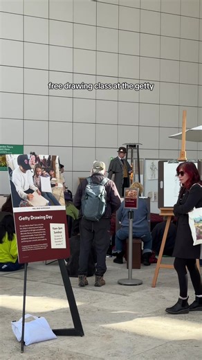 This week’s side quest ✏️ free drawing class at The Getty! #thegettymuseum #museumtok #artistdate #thingstodoinla