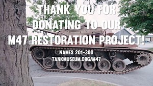 25K views · 391 reactions | Thank you to everyone who has supported the M47 project. This restoration wouldn’t be possible without your help, and thanks to you all, our M47 should be running in time for TANKFEST 2025! Here's a little shout-out to donors 201-300! Support the project and find out the exclusive perks on offer: https://tankmuseum.org/support-us/m47-fundraiser | The Tank Museum | Facebook