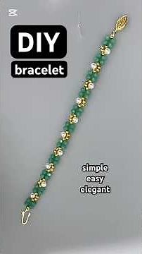 Beads bracelet tutorial. DIY beading for beginners #shorts #beadedbracelet #jewelrymaking