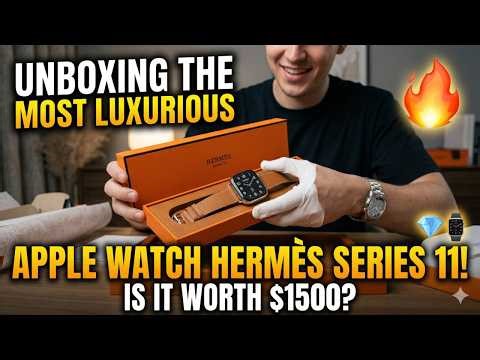 🔥 Apple Watch Hermès Series 11 UNBOXING! Is This the MOST Luxurious Smartwatch Ever? 💎⌚