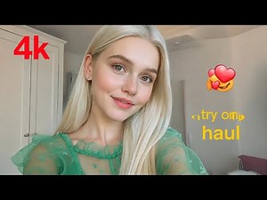 [4K] Transparent Lingerie Try-On Haul | Micro Bikini & See-Through Fashion Review