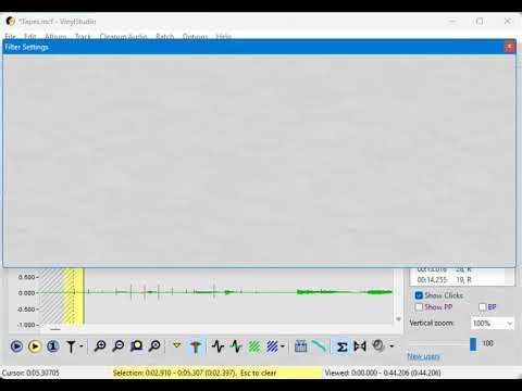 How to use VinylStudio's Hiss Filter