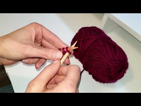 Tricot pour débutants, apprendre à tricoter facilement, monter des mailles classiques.