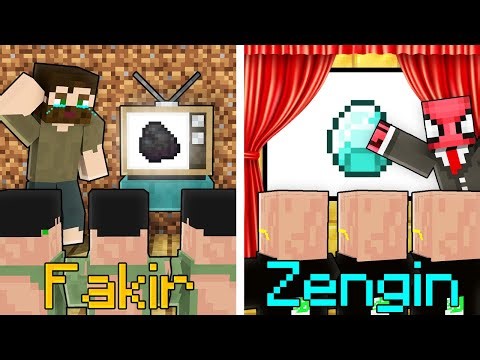 ZENGİN SİNEMA vs FAKİR SİNEMA (Minecraft)