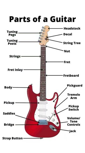 Parts of a Guitar #guitarlesson