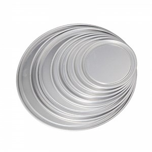 [Hot Item] Bulk All Sizes Round Aluminium Pizza Baking Tray Pizza Dough Tray Pie Baking Tray