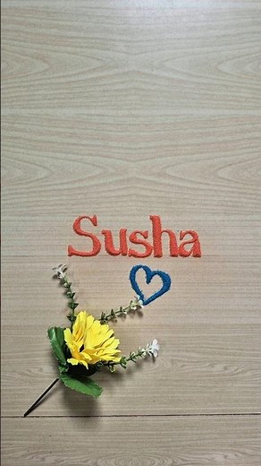 Susha 💕 Name Sand Art | Trending Sand Writing Design | Beautiful Name Sand Art