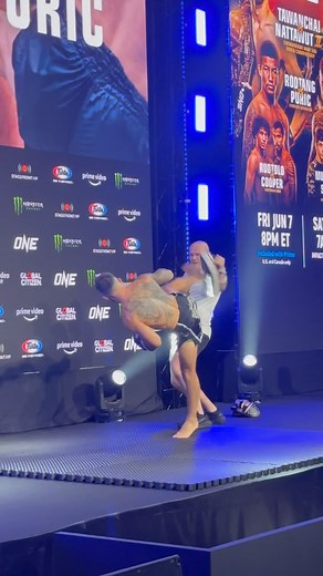 @bosnian_menace 🇨🇦🇧🇦 throwing taekwondo kicks at the #ONE167 open workout 🔥 #ONEChampionship #Watchitfreaks | SCMP MMA