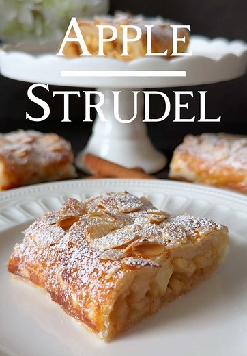 Easy Apple Strudel Recipe with Puff Pastry