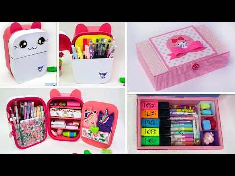 Turn cardboard into a beautiful desktop organizer