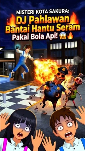 SAKURA CITY MYSTERY: Hero DJ Smashes Scary Ghosts with Fireballs! 😱🔥