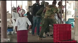 Tilapia sellers clash with Ga South taskforce during clean-up exercise. | JoyNews