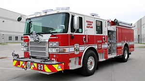 Frederick County chose the #Enforcer chassis for its interior space, easily adjustable seats, and single piece windshield. The department also added a mounting plate across the engine tunnel for equipment. This 750-gallon #Pumper has a short wheel base of 180” for better maneuverability, traditional lap doors for better functionality, a low profile hosebed, and partial solid hosebed cover to protect the hose. #FrederickCountyMD CHASSIS Chassis: 70” Enforcer cab Seating Capacity: 6 Overall Height