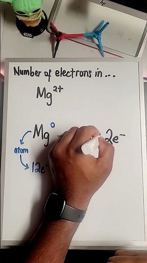The number of electrons in Mg2+ ion #chemistry