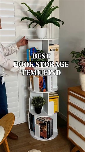 I absolutely love this stylish Rotating Bookshelf from @temu - they have some amazing , affordable home storage ideas! 🔗 Click LINK http://app.temu.com/k/gakzwpmi8rr or 🔍 search code [dzx5364] in the search bar on TEMU to get this perfect book storage for under $50!! @temu #ad #temu #temuau #temufinds #temureview #temushopping #buynow #storageideas #bookshelf #bookdisplay #homeorganization #homeideas #explorepage #reelstrending | The Bargain Hacker