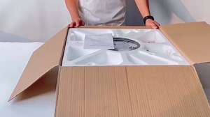 20" Low Profile Ceiling Fans with Lights and Remote, DC Motor, Timer, 7 Reversible Blades, 6-Speed, Modern Flush Mount Bladeless Ceiling Fans with LED Light Fandelier for Bedroom, Black