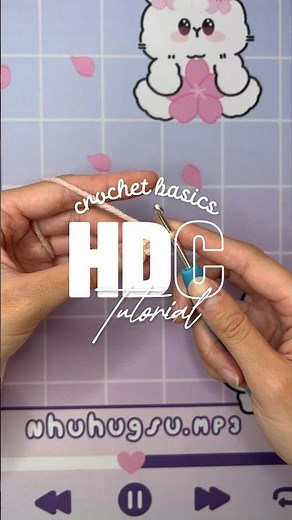 How to crochet a half double crochet stitch | Crochet Basics | Beginner Tutorial