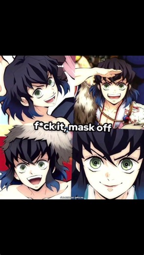 Inosuke without his mask🫢❤️‍🩹#demonslayerkimetsunoyaiba#demonslayer#drawingandassemblingdemonslayer🥰