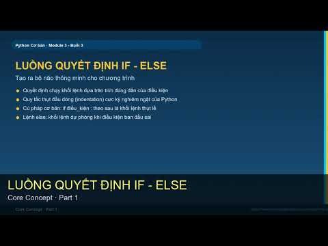 Module 3 - Buổi 3: Cấu Trúc Rẽ Nhánh If / Elif / Else | Học Lập Trình Python