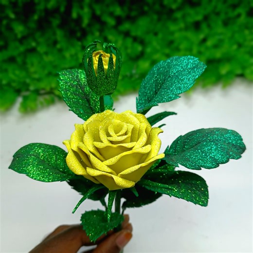 DIY -Rose🌹 Flower From Glitter Paper.How To Make🥀. Glitter Paper Rose🌹💯 Hi Today i'll show yow How to make amazing rose flower from glitter paper Paper rose Glitter paper flowers Paper Crafts Glitter paper Crafts Glitter paper rose DIY paper rose Glitter paper rose tutorial How to make paper rose How to make glitter paper rose Make paper rose Paper roses tutorial Rose paper flowers Realistic paper rose Origami rose Paper rose #diy #rose | SmirchS