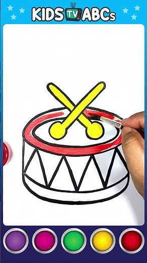 How To Draw A Drum Step By Step 🥁 Drum Drawing Easy