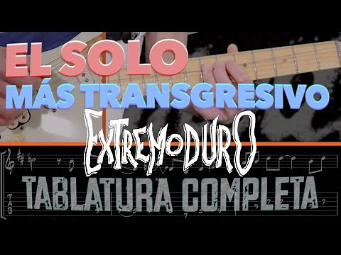 Extremoduro - Amor castuo - Guitar Solo Tutorial - W/Tab